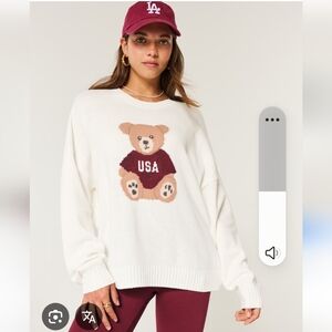 Like NEW Viral Teddy Bear Sweater